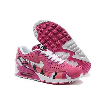 Nike Air Max 90 Em Women Pink And White Sports Shoes Spain
